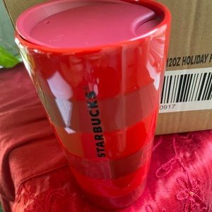 Starbucks 12oz ceramic ion stripe Tumbler